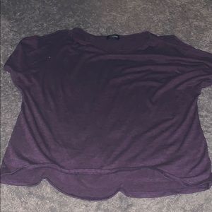 Shirt with cut out shoulder